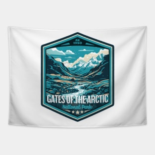 Gates of the Arctic National Park Vintage WPA Style National Parks Art Tapestry