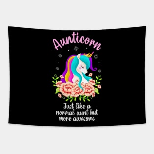 Aunticorn Unicorn Awesome Auntie Aunt Gift Tapestry