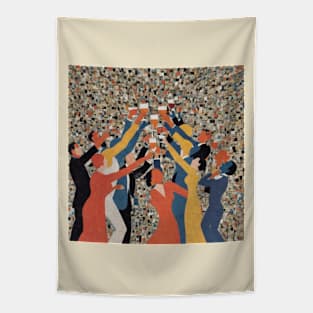 party Cubism painting Tapestry