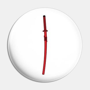 katana (red) Pin