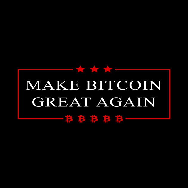 Make Bitcoin Great Again - Bitcoin Funny T-Shirt by mangobanana