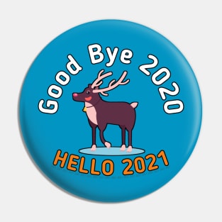 happy new year 2021 deer funny Pin