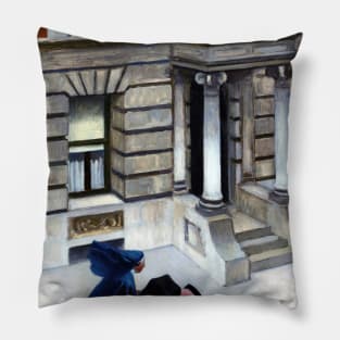 High Resolution Edward Hopper New York Pavements 1925 Pillow