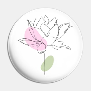 Pink Flower Pin