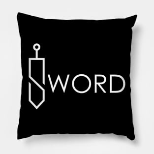 Sword Wordmark Pillow