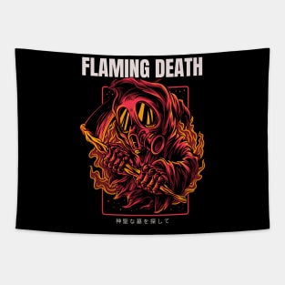 FLAMING DEATH Tapestry