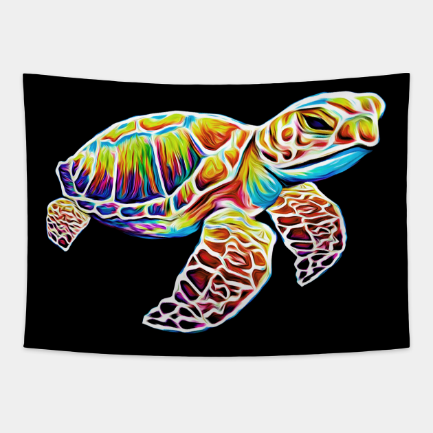 Disover Sea Turtle No. 3 - Sea Turtle - Tapestry