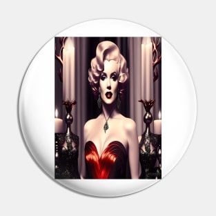 Marilyn Monroe Gothic Candles Pin