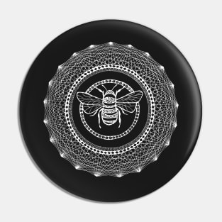 Dark Bee Geometric Pin