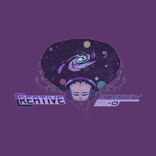 WEIRDO - Crative Energy Flo - Universe - Full Color - Purple T-Shirt