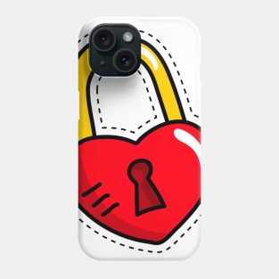 Heart Love Lock Phone Case