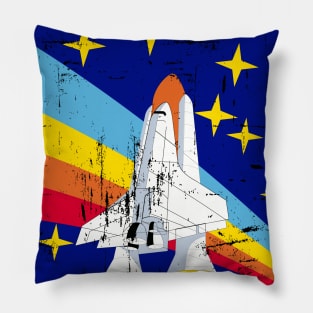 Rainbow Rocket Pillow