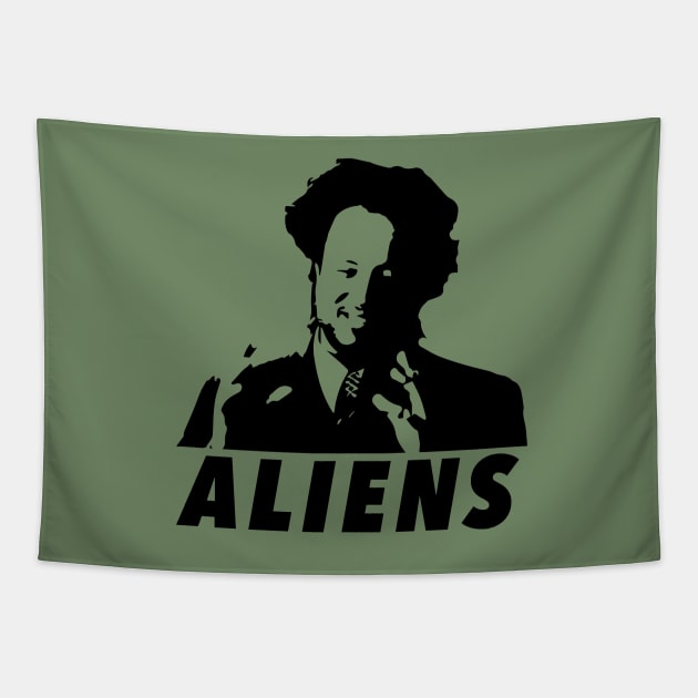 Not Saying It Was Aliens, But It Was Aliens! Tapestry by radthreadz