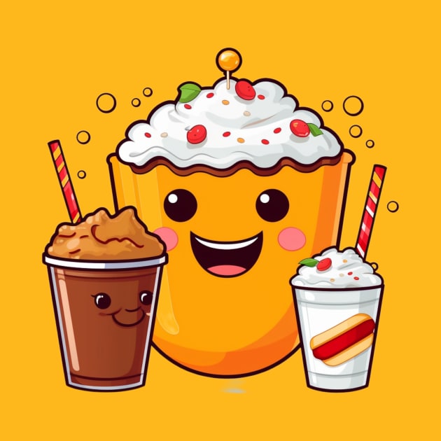 ice cream cute T-Shirt by nonagobich