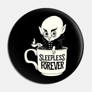 Nosferatu and coffee Pin