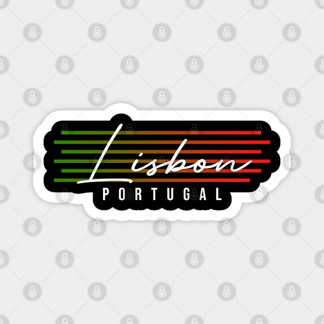 Lisbon Souvenir Gift Magnet by zap