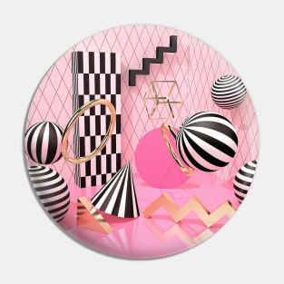 pink 3d Pin