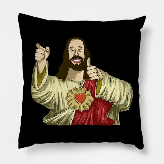 Cool Jesus Meme Pillow by DeathAnarchy