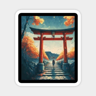 Torii Gate - Impressionism Magnet