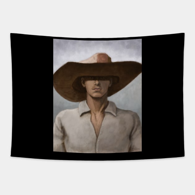 Little Cowboy, Big Hat Tapestry by ianoz