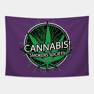 Cannabis! Smokers Society Tapestry