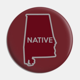 Alabama Native AL Pin