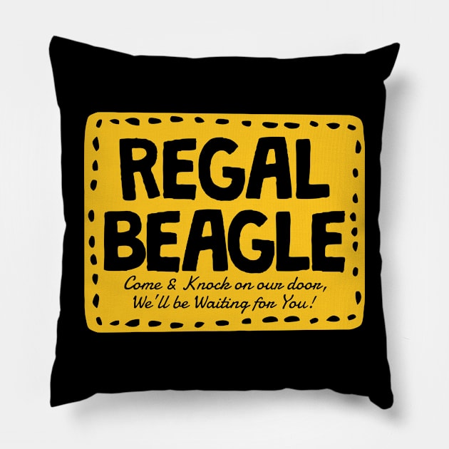 regal beagle 1977 Pillow by screamousking