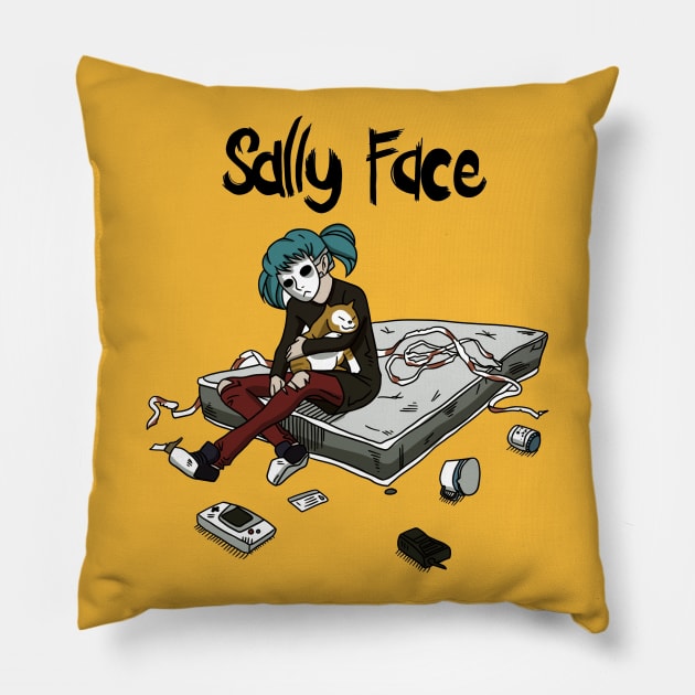Sally Face Pillow by kexa