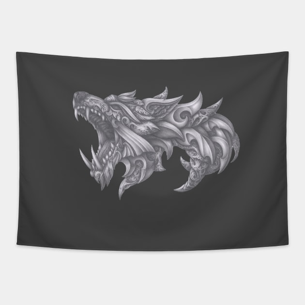 Fenrir, Valhalla, Loki Tapestry by Hedgeh0g