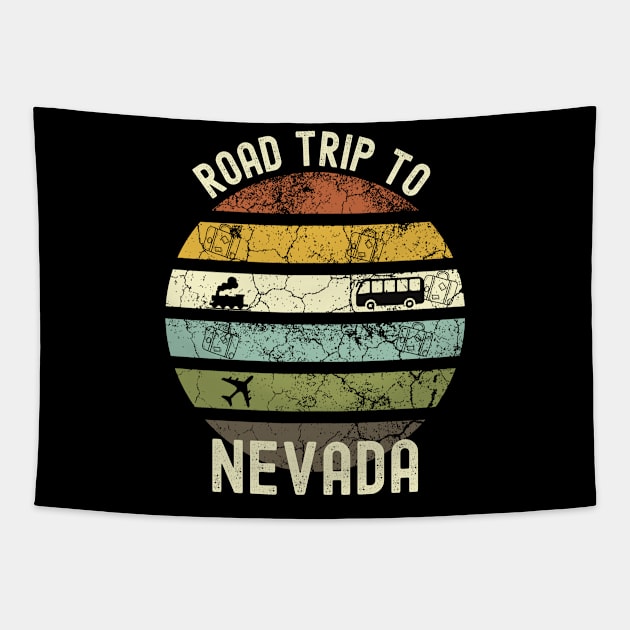 Road Trip To Nevada, Family Trip To Nevada, Holiday Trip to Nevada, Family Reunion in Nevada, Holidays in Nevada, Vacation in Nevada Tapestry by DivShot 