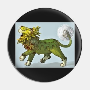 A dandy lion dandelion Pin