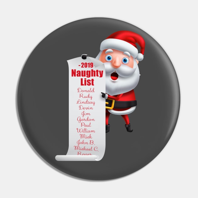 Trump and Friends on the Naughty List Pin by NeddyBetty