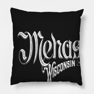 Vintage Menasha, WI Pillow