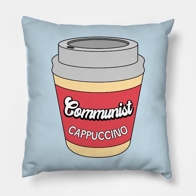 Communist Cappuccino Pillow by Football from the Left