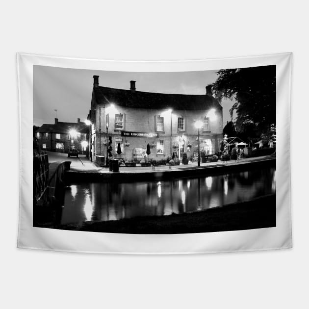 Kingsbridge Inn Bourton on the Water Cotswolds Tapestry by AndyEvansPhotos