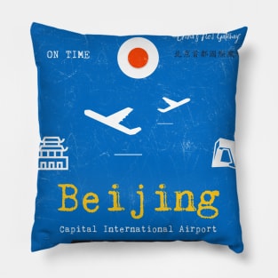 PEK airport Beijing China Pillow