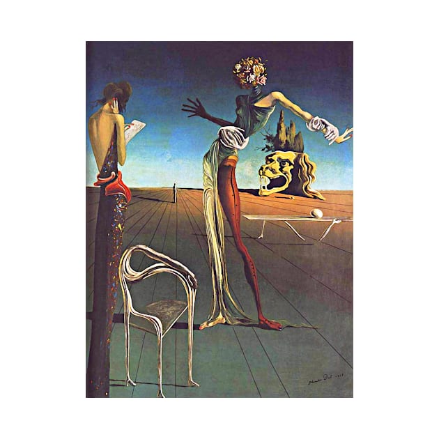 Salvador Dali Woman with a Head of Roses 1935 Art Print Surreal Poster Salvador Dali Gift Surrealism by ZiggyPrint