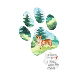 Pawprint Corgi T-Shirt