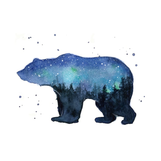 Galaxy Forest Bear by Olechka