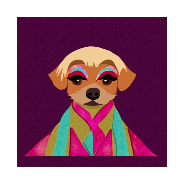 Drag queen dog by andybirkey