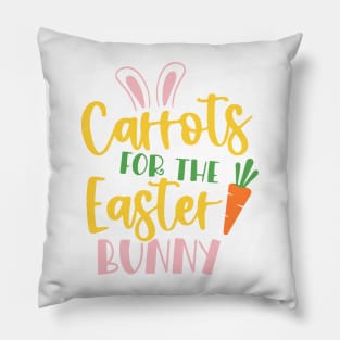 Carrots For The Easter Bunny Easter Day Celebration Pillow