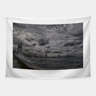 Malecon - the promenade of Havana in Cuba Tapestry