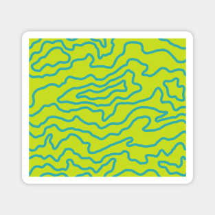 Drip Pattern - Jolyne Lime Magnet