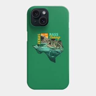 Texas bass fishing Phone Case