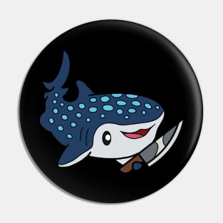 Shark with knife! Pin