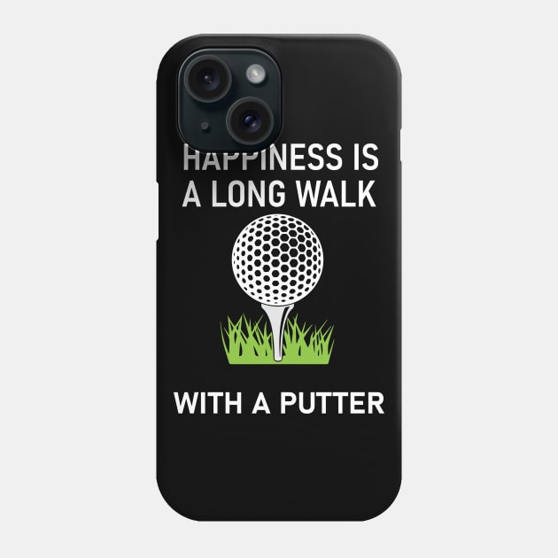 Golf Putter Quote Phone Case by Imutobi