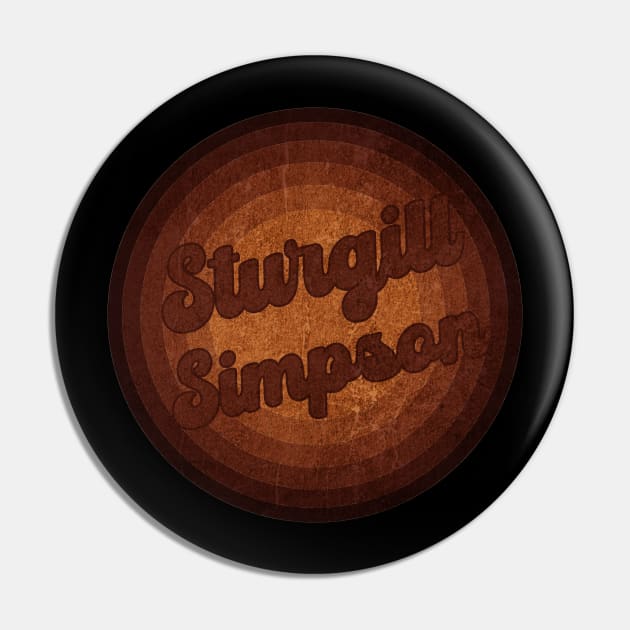 Sturgill Simpson - Vintage Style Pin by Posh Men