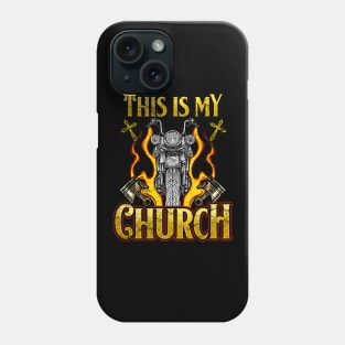 This Is My Church Motorcycle Riders Phone Case