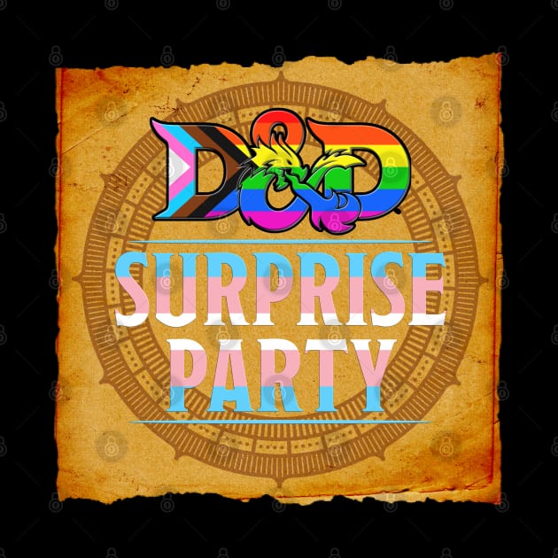 D&D Surprise Party Pride - Trans Flag by DraconicVerses