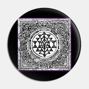 Sri Yantra Devil Defeating Meditation Pin